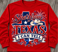 Long Sleeve Shirt- She's From Texas I Can Tell